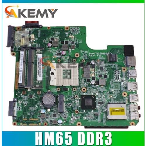 AKEMY DA0TE5MB6F0 A000074690 laptop motherboard for toshiba satellite L740 L745 HM65 DDR3 Main board full tested