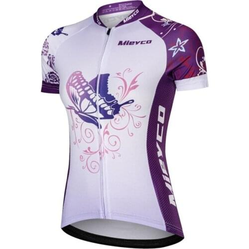 Mieyco Womens cycling jersey Ropa ciclismo feminina Short sleeve Maillot MTB Bicycle Racing Jersey Summer outdoor Sports Shirt