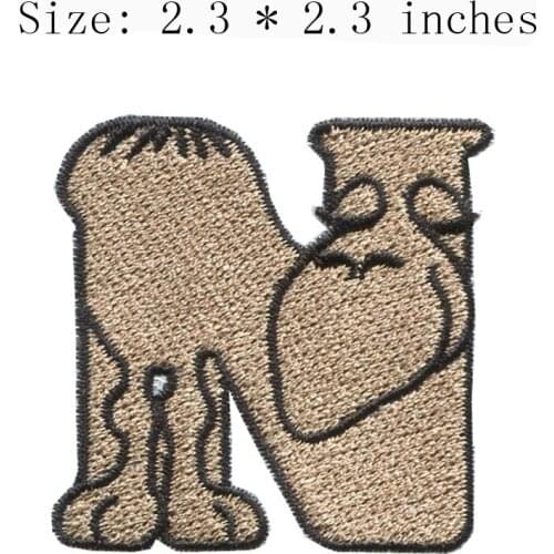 Thinking N embroidery patch 2.3"wide DIY aguja bordado ruso/templar patches/felting animals