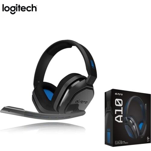 Original Logitech Astro A10 Wired Headphone Esports Headphoes with Microphone Gaming Earphone for PS4 Xbox/One and PC