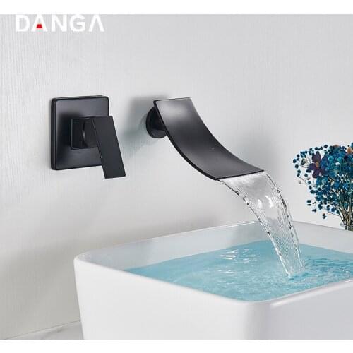 Concealed-Faucet Bathroom Faucet Waterfall Bath Mixer Sink Water Tap Basin Water Faucet Vanity Tap Hot and Cold Faucets