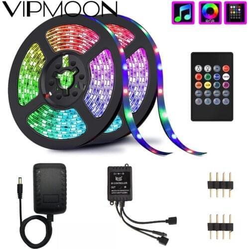 5M/10M LED Strip Light Wireless LED Light Strip SMD 5050 30leds/m 2835 60leds/m Remote Music Controller LED Lights no Waterproof