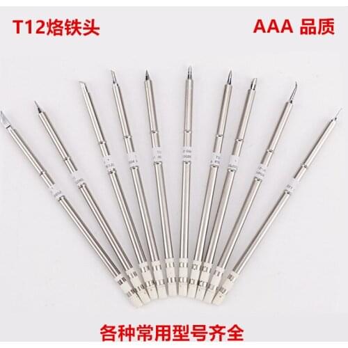 T12 Digital Display Soldering Station Heating Core Soldering Iron Tip T12-K Blade Tip Curved Tip Horseshoe