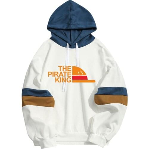 New One Piece Luffy Design Men Women Hooded Hoodies Sweatshirt Cool High Quality Streetwear Patchwork Sudaderas Hoody Clothing