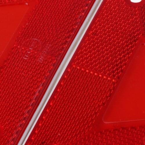 2021 New 2 Pcs Triangle Warning Reflector Alerts Safety Plate Rear Light Trailer Fire Car