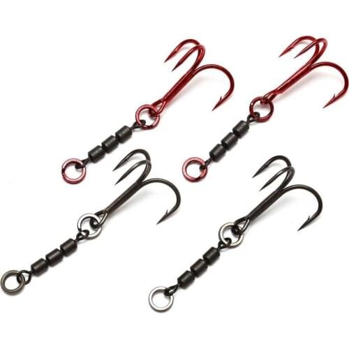 Savage Gear Spinshad Stinger 4 Pcs Triple Fishing Rod Clips Silicone Bait Balance Fixing Wild Fishing (No : 1)
