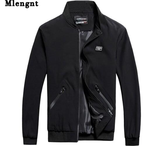 Fashion Men Thin Zipper Jacket 3 Colors Windbreaker 2019 Baggy Long Sleeve Outerwear Male Varsity Coat Streetwear Solid Overcoat