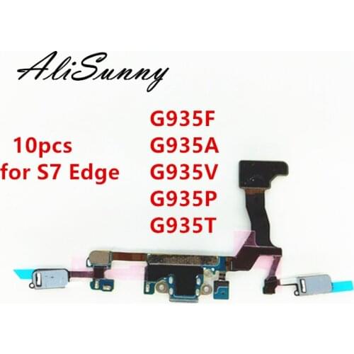 AliSunny 10pcs Charging Port flex cable for SamSung Galaxy S7 Edge G935F G935A G935P G935T G935V Charger USB Dock Connector Part
