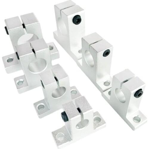 10pcs SK20 20mm linear rail rod shaft support SH20A Linear shaft Support bearing XYZ Table for CNC router 3D printer