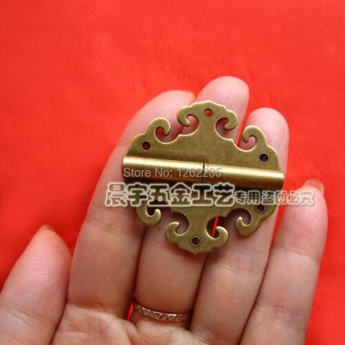 4*4cm Clouds hinge Furniture Fittings Copper hinge Chinese antique kitchen cabinet door hinge Wholesale