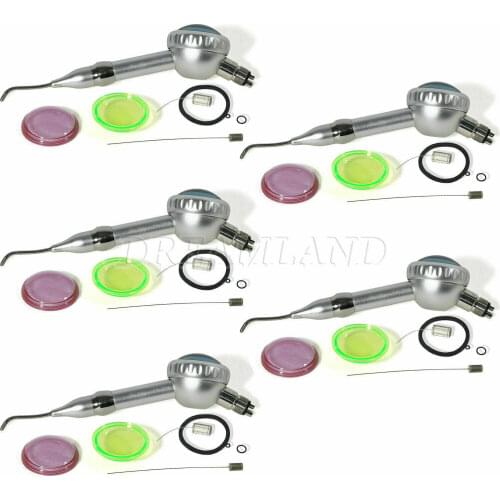 5 sets 360º rotation Dental AIR POLISHER Teeth Polishing handpiece Prophy 4 Hole for Dentist dental equipment