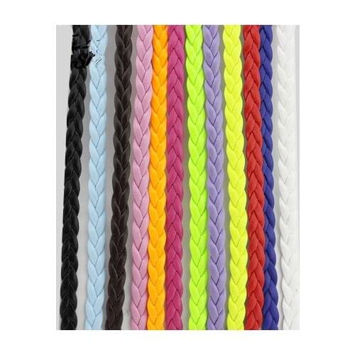 Free shipping 32.8 Feet Flat Braided Leatherette 5X1mm String Jewelry Cord diy Accessories Flat Woven Bracelet