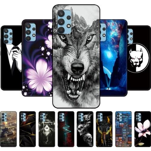 For Samsung Galaxy A32 A52 A72 Case Phone back Cover For Samsung A32 A52 A72 4G 5G 2021 funda coque etui bumper black tpu case