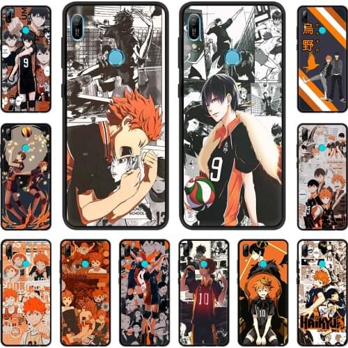 Phone Case For Huawei P30 Pro P40 Lite E P Smart Z Y7 Y6 2019 Silicone Back Cover Mobile Bag Anime Oya Haikyuu Love Volleyball