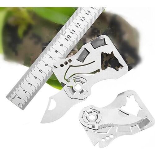 Multi Tool Outdoor Survival Card Folding Knife Bushcraft Survival Tool EDC Gear wallet Card Hiking Camping Equipment accessories