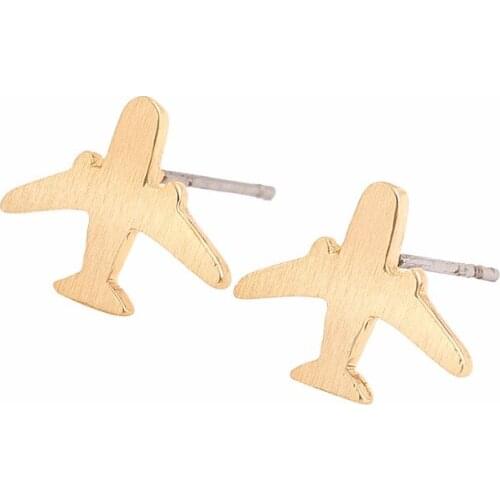 Fashion simple Airplane Earrings For Women charm pretty gift jewelry