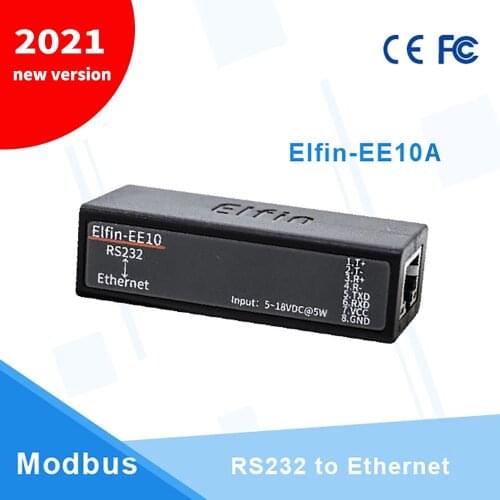 RS232 Serial Port to Ethernet Server Converter Module Wireless Networking Device Support TCP/IP Telnet Modbus Protocol EE10 Q213