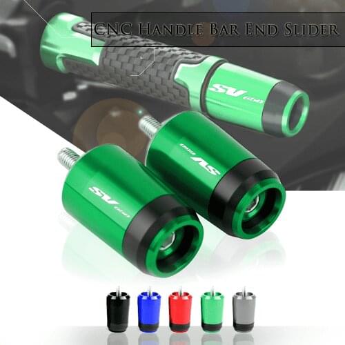 Motorcycle Accessories 7/8'' 22MM Handlebar Grips Handle Bar Cap End Plugs SUZUKI SV650 SV 650 SV650S All Years