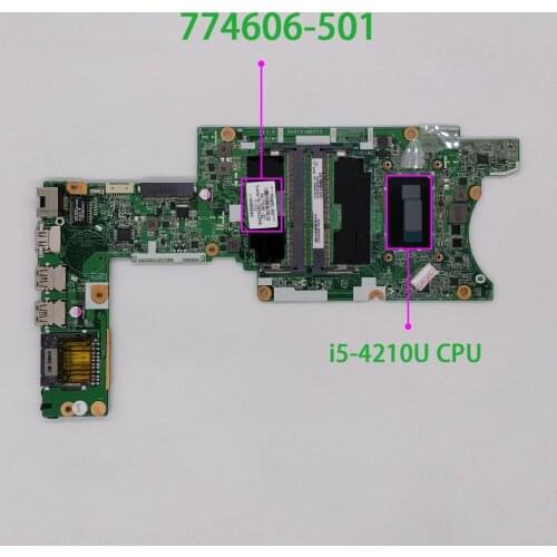 Genuine 774606-501 774606-001 UMA w i5-4210U CPU Laptop Motherboard for HP ENVY 15-U Series 15T-U000 X360 CONVERTIBL Notebook PC