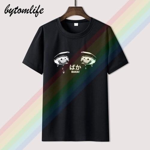 2019 New Summer Cool Tee Shirt Anime Eyes T-Shirt Kawaii Paste Goth Yandere Aesthetic Funny T-shirt