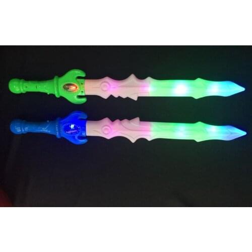 Waving with voice light toy Sword Weapon The New 7 Colour Flashing Waving With Voice Light Music Childrens Toys Sword Weapon