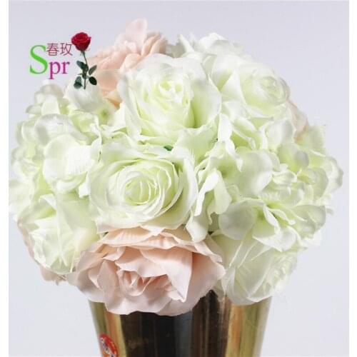 SPR 25cm dia.wedding event planning artificial wedding table flower ball centerpiece decoration stage arch floral