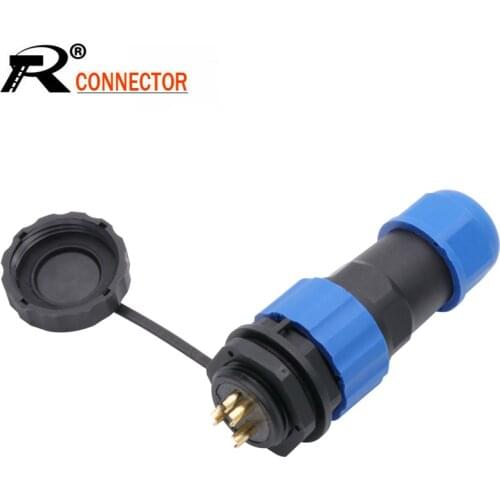 SP20 IP68 Back Nut TYPE waterproof connector 1/2/3/4/5/6/7/9/10/12/14Pin Aviation connectors plug and socket