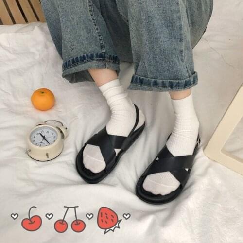 Shoes Women Slippers Red New Sandals Female Fashion Summer Flat Sandals Sandales Femmes