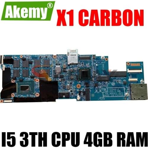 X1 Carbon 1st Gen For Lenovo ThinkPad X1C X1 Carbon 11246-1 LGS-1 48.4RQ16.011 With I5 3th CPU 4GB RAM 100% fully tested