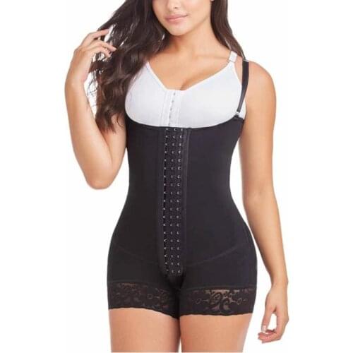 WomenS Bodyshaper Butt Lifter Open Bust Tummy Control Hook And Eye Closure Adjustable Thin Shoulder Strap Lace Shapewear