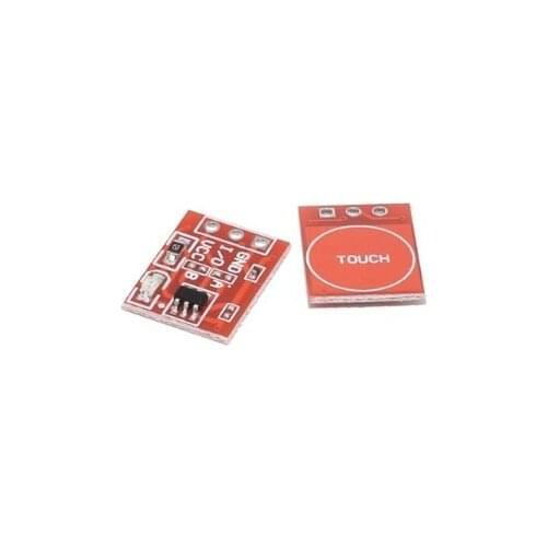 1pcs TTP223 Touch button Module Capacitor type Single Channel Self Locking Touch switch sensor (hong)