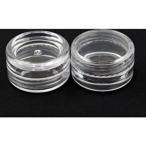 100pc/lot) Wholesale Quality Empty Jar Mini Plastic Storage Box For Acrylic Powder
