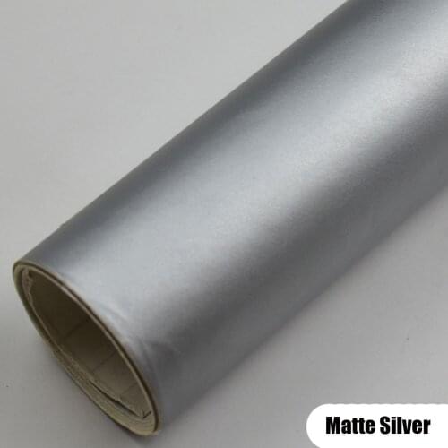 150cm*50cm 2 PCs Matte Silver Car Body Film Vinyl Car Wrap Film Strechable Vinyl Car Auto Body Sticker