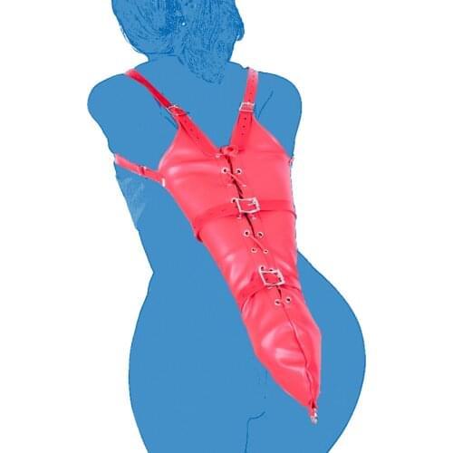 PU Leather Over Shoulder Arm Binder Bondage Restraints Slave Lockable Glove Sleeves Handcuff Armbinder Harness Sex Toys Products