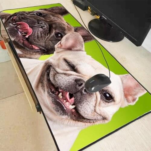 Mairuige Dogs Bulldog Snout Animals Large Gaming Mouse Pad Lockedge Mouse Mat Keyboard Pad Mousepad for Laptop Computer Desk Mat
