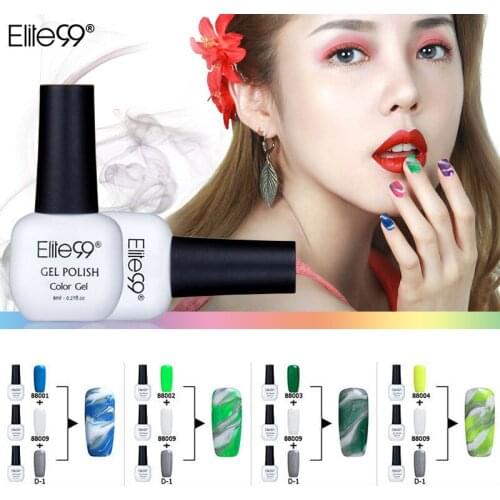 Elite99 8ml Soak Off Color Nail Gel Polish Long Lasting UV LED Changeable Gel Polish Dizzied of Halo effect 49 Colors For Chosen