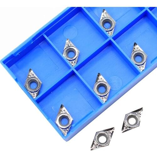 DCGT070204 AK H01 DCGT 070204 Aluminum cutter blade Insert Cutting Tool turning tool CNC Tools AL +TIN Alloy wood