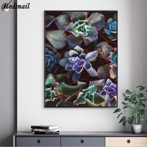 DIY Diamond painting cross-stitch Cactus Succulent Painting Plant 5D Full Square/Round mosaic Diamonds Embroidery Wall Art EE896