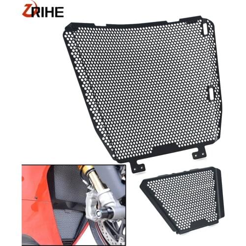 For Aprilia Tuono V4 1100RR Radiator Grille Guard Cover and Oil Cooler Guard Set RSV4 1000 Factory Rsv4 1000 RR RF 2016 2017 18