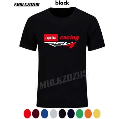 NEW Aprilia RSV4 Motorsport Racinger Logo Men T shirt, cotton high quality summer clothing T-shirt, fashion car auto tshirt T228
