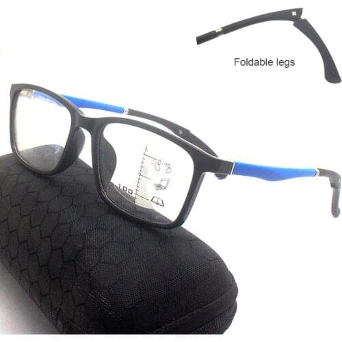 Adjustable TR90 Multifocal Reading Glasses Progressive Anti Blue Eyewear Presbyopic Lighted Reader Magnifier +1.0 +1.5 +2.0 +3.5