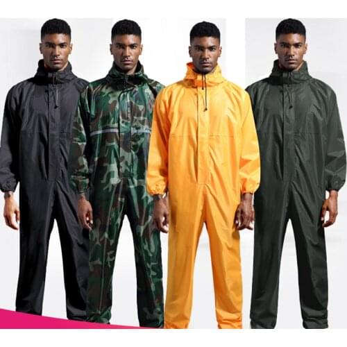 Raincoat /Conjoined Men Raincoat/overalls Men and Women Fission Rain Suit Rain Coat Hooded Womens Raincoat