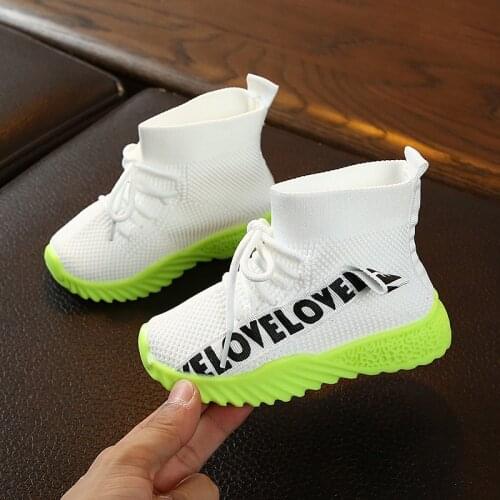 Kids Runner Shoes Casual Breathable Boys Socks Shoes Boots Children Girls Trainers Light Comfortable Baby Running Sneakers 21-25