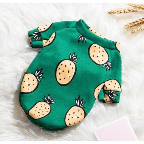 Cute Print Small Dog Hoodie Autumn Winter Cozy Pet Clothes for Chihuahua Shih Tzu Puppy Cat Pullover Cartoon Costume Ropa Perro