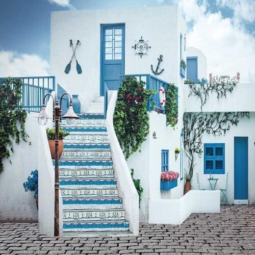 MEHOFOTO Vinyl Photography Background Vocational Village Scenic Computer Printed Children Backdrops for Photo Studio CM-6623