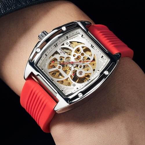 Fashion Sports Mechanical Watches Men Top Brand Luxury Waterproof Silicone Strap Automatic Wristwatch Business reloj hombre 2021