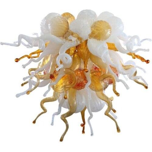 New 2016 LED Crystal European Chandeliers Lighting with Hand Blown Glass AC 110/120/220/240V