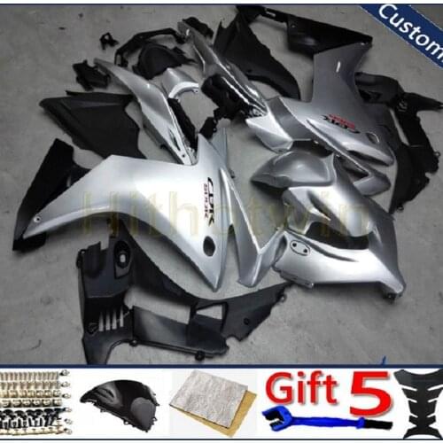 Motorcycle fairings for 2011 2012 2013 CBR500R 11 12 13 Injection mold silver ABS plastic bodywork kit