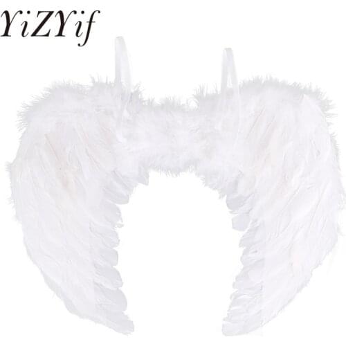 Feather Angel Wings Cosplay Party Costume Dance Stage Wings Festival Carnival Masquerade Clothing Accessories Feather Wings