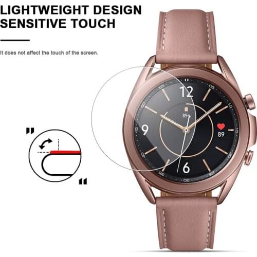 Watch Film For Samsung Galaxy Watch 3 45MM Premium Tempered Glass For Galaxy Watch 3 41MM Anti-Scratch Screen Protector Cover